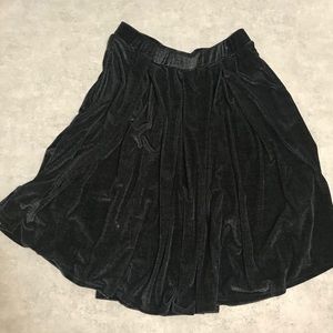 LLR Elegant Velvet Dark Grey Madison Skirt XL